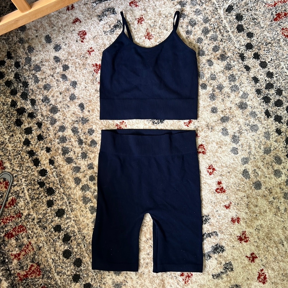 Tank and short tight fitting set